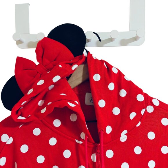 Disney Parks Minnie Mouse Hoodie Sweatshirt L - Picture 2 of 6